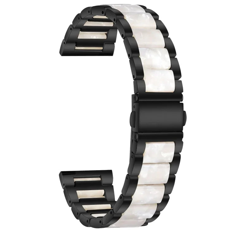 Pulseira de Relógio em Metal com Três Contas de Resina, Para Samsung Galaxy Watch 6 / 6 Classic