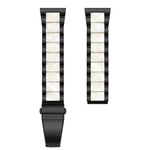 Pulseira de Relógio em Metal com Três Contas de Resina, Para Samsung Galaxy Watch 6 / 6 Classic