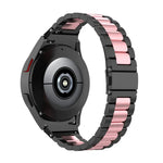 Pulseira de Relógio em Aço Inoxidável com Três Contas, Para Samsung Galaxy Watch 6 / 6 Classic