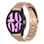 Pulseira de Relógio em Aço Inoxidável com Três Contas, Para Samsung Galaxy Watch 6 / 6 Classic