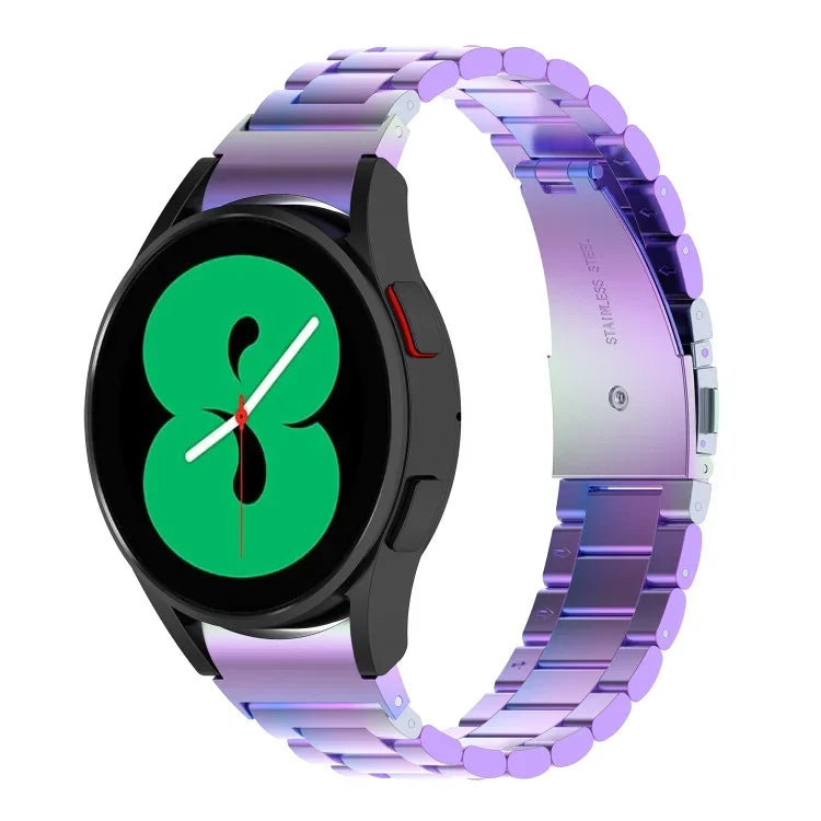 Pulseira de Relógio em Aço Inoxidável com Três Contas, Para Samsung Galaxy Watch 6 / 6 Classic