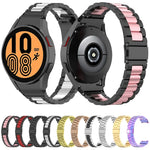 Pulseira de Relógio em Aço Inoxidável com Três Contas, Para Samsung Galaxy Watch 6 / 6 Classic