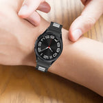 Pulseira de Relógio em Aço Inoxidável com Três Contas, Para Samsung Galaxy Watch 6 / 6 Classic
