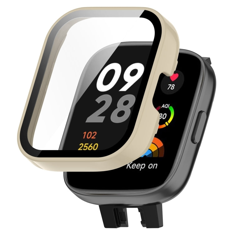 PC + Tempered Film Integrated Watch Protective Case, For Redmi Watch 3 Lite / Redmi Watch 3 Active, For Xiaomi Mi Watch Lite 3