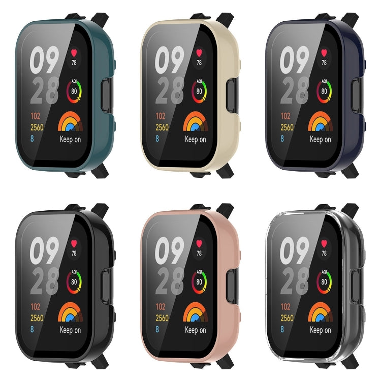 PC + Tempered Film Integrated Watch Protective Case, For Redmi Watch 3 Lite / Redmi Watch 3 Active, For Xiaomi Mi Watch Lite 3