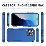 Capa de telemóvel resistente a choques em TPU + PC Commuter, para iPhone 16 Pro Max, para iPhone 16 Pro, para iPhone 16 Plus, para iPhone 16, para iPhone 15 Pro Max