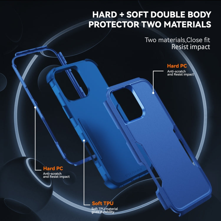 Capa de telemóvel resistente a choques em TPU + PC Commuter, para iPhone 16 Pro Max, para iPhone 16 Pro, para iPhone 16 Plus, para iPhone 16, para iPhone 15 Pro Max