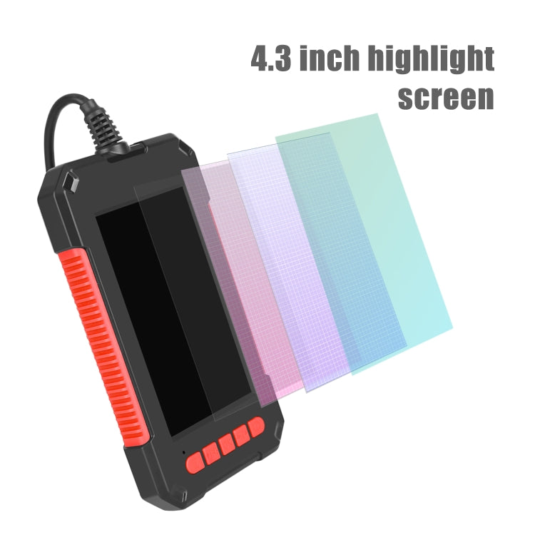 Endoscópio industrial portátil integrado com ecrã vertical HD impermeável P40 3,9mm vermelho, 2m, 5m, 10m