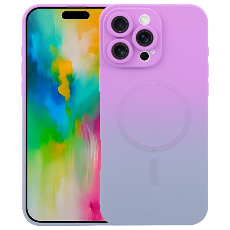 Capa de telemóvel em silicone TPU líquido com gradiente e MagSafe, para iPhone 17e / 16e, para iPhone 17 Pro Max, para iPhone 17 Pro, para iPhone 17, para iPhone Air, para iPhone 16 Pro Max, para iPhone 16 Pro, para iPhone 16 Plus
