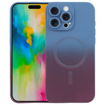 Capa de telemóvel em silicone TPU líquido com gradiente e MagSafe, para iPhone 17e / 16e, para iPhone 17 Pro Max, para iPhone 17 Pro, para iPhone 17, para iPhone Air, para iPhone 16 Pro Max, para iPhone 16 Pro, para iPhone 16 Plus
