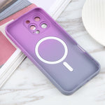 Capa de telemóvel em silicone TPU líquido com gradiente e MagSafe, para iPhone 17e / 16e, para iPhone 17 Pro Max, para iPhone 17 Pro, para iPhone 17, para iPhone Air, para iPhone 16 Pro Max, para iPhone 16 Pro, para iPhone 16 Plus