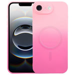 Capa de telemóvel em silicone TPU líquido com gradiente e MagSafe, para iPhone 17e / 16e, para iPhone 17 Pro Max, para iPhone 17 Pro, para iPhone 17, para iPhone Air, para iPhone 16 Pro Max, para iPhone 16 Pro, para iPhone 16 Plus