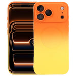 Capa de telemóvel em silicone TPU líquido com gradiente e MagSafe, para iPhone 17e / 16e, para iPhone 17 Pro Max, para iPhone 17 Pro, para iPhone 17, para iPhone Air, para iPhone 16 Pro Max, para iPhone 16 Pro, para iPhone 16 Plus