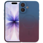 Capa de telemóvel em silicone TPU líquido com gradiente e MagSafe, para iPhone 17e / 16e, para iPhone 17 Pro Max, para iPhone 17 Pro, para iPhone 17, para iPhone Air, para iPhone 16 Pro Max, para iPhone 16 Pro, para iPhone 16 Plus