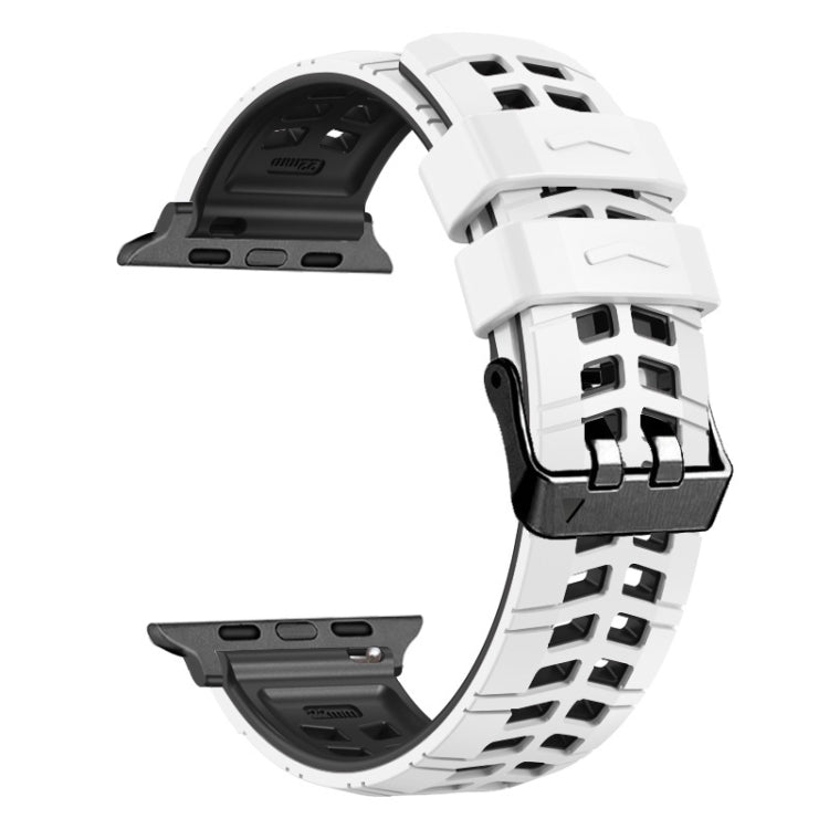 Pulseira de silicone com fivela dupla em sarja, para Apple Watch Series 2 38mm