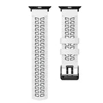 Pulseira de silicone com fivela dupla em sarja, para Apple Watch Series 2 38mm