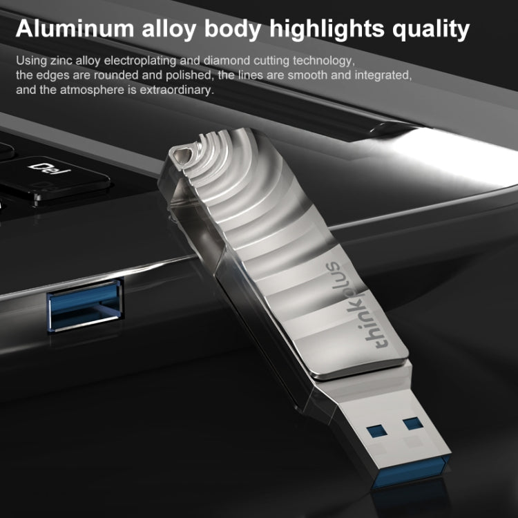 Pen drive Lenovo Thinkplus MU232 USB 3.2 + USB-C / Tipo-C com dupla cabeça, 64GB, 128GB, 256GB