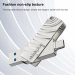 Pen drive Lenovo Thinkplus MU232 USB 3.2 + USB-C / Tipo-C com dupla cabeça, 64GB, 128GB, 256GB
