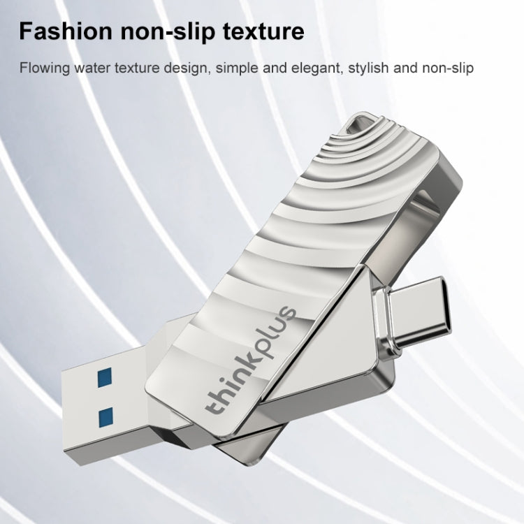 Pen drive Lenovo Thinkplus MU232 USB 3.2 + USB-C / Tipo-C com dupla cabeça, 64GB, 128GB, 256GB