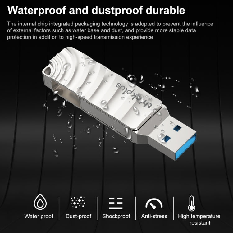 Pen drive Lenovo Thinkplus MU232 USB 3.2 + USB-C / Tipo-C com dupla cabeça, 64GB, 128GB, 256GB