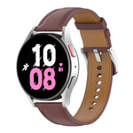 Pulseira de Relógio de Substituição em Couro, Para Samsung Galaxy Watch 6 / 6 Classic