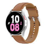 Pulseira de Relógio de Substituição em Couro, Para Samsung Galaxy Watch 6 / 6 Classic