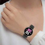 Pulseira de Relógio de Substituição em Couro, Para Samsung Galaxy Watch 6 / 6 Classic
