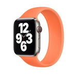 Correia de Relógio em Silicone Elástico de Cor Sólida para Apple Watch Série 8&7 41mm / SE 2&6&SE&5&4 40mm / 3&2&1 38mm, Tamanho:M 143mm (Azul Aqua), Tamanho:M 143mm