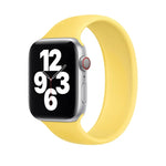 Correia de Relógio em Silicone Elástico de Cor Sólida para Apple Watch Série 8&7 41mm / SE 2&6&SE&5&4 40mm / 3&2&1 38mm, Tamanho:M 143mm (Azul Aqua), Tamanho:M 143mm