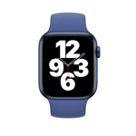 Correia de Relógio em Silicone Elástico de Cor Sólida para Apple Watch Série 8&7 41mm / SE 2&6&SE&5&4 40mm / 3&2&1 38mm, Tamanho:L 156mm, Tamanho:L 156mm