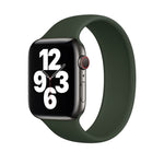Correia de Relógio em Silicone Elástico de Cor Sólida para Apple Watch Série 8&7 41mm / SE 2&6&SE&5&4 40mm / 3&2&1 38mm, Tamanho:L 156mm, Tamanho:L 156mm