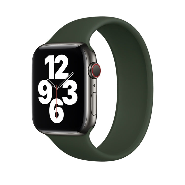 Correia de Relógio em Silicone Elástico de Cor Sólida para Apple Watch Série 8&7 41mm / SE 2&6&SE&5&4 40mm / 3&2&1 38mm, Tamanho:L 156mm, Tamanho:L 156mm