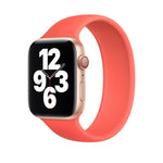 Correia de Relógio em Silicone Elástico de Cor Sólida para Apple Watch Série 8&7 41mm / SE 2&6&SE&5&4 40mm / 3&2&1 38mm, Tamanho:L 156mm, Tamanho:L 156mm