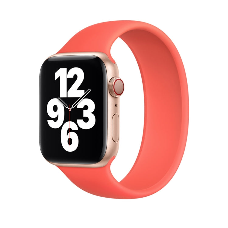 Correia de Relógio em Silicone Elástico de Cor Sólida para Apple Watch Série 8&7 41mm / SE 2&6&SE&5&4 40mm / 3&2&1 38mm, Tamanho:L 156mm, Tamanho:L 156mm