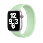 Correia de Relógio em Silicone Elástico de Cor Sólida para Apple Watch Série 8&7 41mm / SE 2&6&SE&5&4 40mm / 3&2&1 38mm, Tamanho:L 156mm, Tamanho:L 156mm