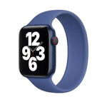 Para Apple Watch Series 5 & 4 44mm / 3 & 2 & 1 42mm Correia de Pulso Substituta em Silicone Elástico de Cor Sólida, Tamanho:S 130mm, S 130mm, Tamanho:M 143mm, M 143mm, Tamanho:L 156mm, L 156mm