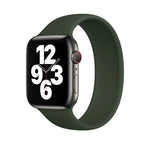 Para Apple Watch Series 5 & 4 44mm / 3 & 2 & 1 42mm Correia de Pulso Substituta em Silicone Elástico de Cor Sólida, Tamanho:S 130mm, S 130mm, Tamanho:M 143mm, M 143mm, Tamanho:L 156mm, L 156mm