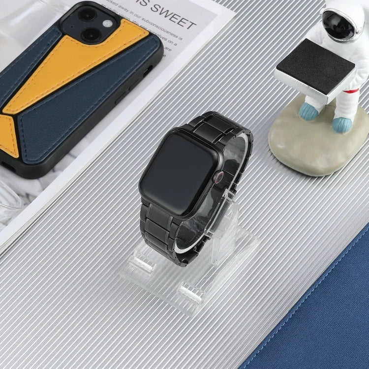 Five Beads Turtle Buckle Titanium Steel Watch Band, For Apple Watch Ultra 49mm, For Apple Watch SE 2023 44mm, For Apple Watch Ultra 2 49mm, For Apple Watch Series 9 45mm, For Apple Watch SE 2022 44mm, For Apple Watch Series 8 45mm, For Apple Watch SE 4...