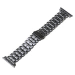 Correia de Relógio em Aço de Titânio com Cinco Contas, Para Apple Watch Série 6 44mm, Para Apple Watch Série 5 44mm, Para Apple Watch Série 5 40mm, Para Apple Watch Série 4 44mm, Para Apple Watch 42mm, Para Apple Watch Série 3 38mm, Para Apple Watch 38mm