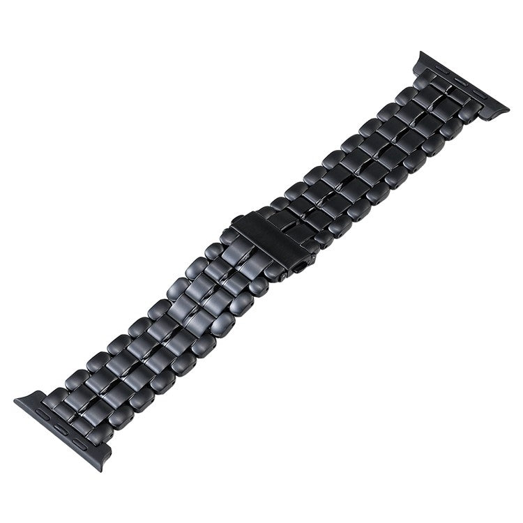 Correia de Relógio em Aço de Titânio com Cinco Contas, Para Apple Watch Série 6 44mm, Para Apple Watch Série 5 44mm, Para Apple Watch Série 5 40mm, Para Apple Watch Série 4 44mm, Para Apple Watch 42mm, Para Apple Watch Série 3 38mm, Para Apple Watch 38mm