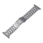 Correia de Relógio em Aço de Titânio com Cinco Contas, Para Apple Watch Série 6 44mm, Para Apple Watch Série 5 44mm, Para Apple Watch Série 5 40mm, Para Apple Watch Série 4 44mm, Para Apple Watch 42mm, Para Apple Watch Série 3 38mm, Para Apple Watch 38mm