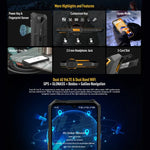 Ulefone Armor X13, telemóvel robusto IP68/IP69K, 6,52 polegadas Android 15 MediaTek Helio G36 Octa Core, Rede: 4G, NFC, OTG, 6GB+64GB