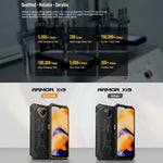 Ulefone Armor X13, telemóvel robusto IP68/IP69K, 6,52 polegadas Android 15 MediaTek Helio G36 Octa Core, Rede: 4G, NFC, OTG, 6GB+64GB