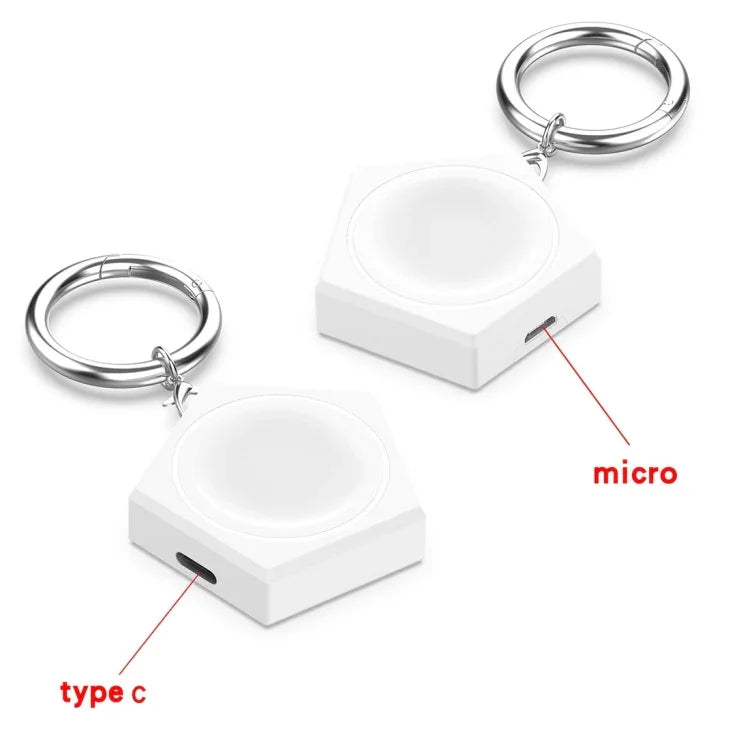Carregador portátil para relógio inteligente para Samsung Galaxy Watch 6 / 6 Classic, Tipo-C, Micro USB