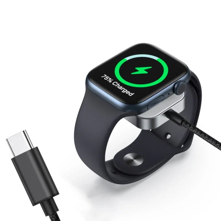 Para Carregador Magnético com Interface Tipo-C para Apple Watch, Tipo-C