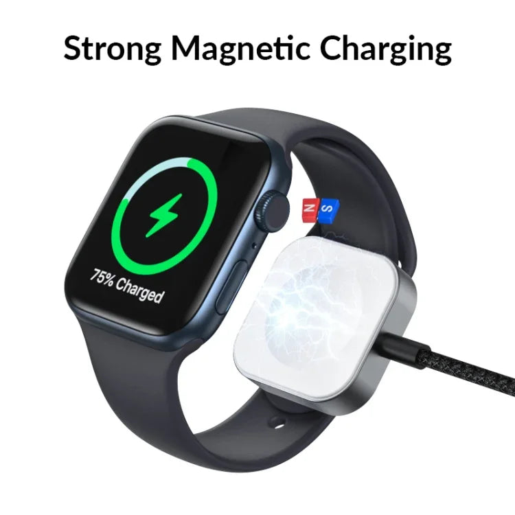 Para Carregador Magnético com Interface Tipo-C para Apple Watch, Tipo-C