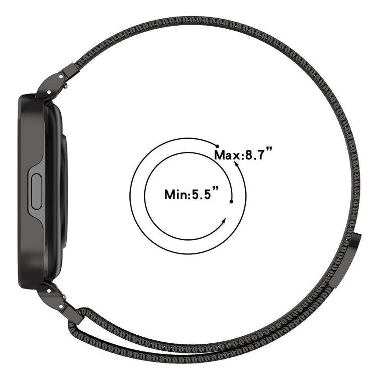 2 in 1 Milan Metal Watch Band with Watch Frame, For Redmi Watch 3 Lite / Watch 3 Active