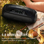 HOPESTAR A50 80W Altifalante Bluetooth Portátil Impermeável IPX6 Subwoofer para Exterior