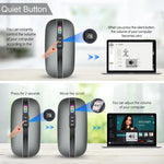 HXSJ M113 2400DPI Dual Mode 2.4GHz + Bluetooth 5.1 Wireless Mouse