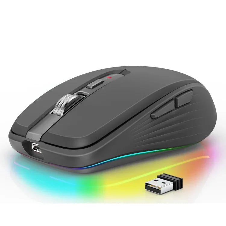HXSJ M303 Rato Sem Fios Modo Duplo 2.4GHz + Bluetooth 5.1 2400DPI